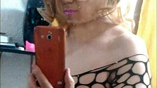 Super sexy Latina shemale shows off her hot body