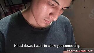 Fat boy shocked by unexpected gay blowjob action