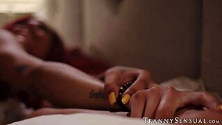 kinky redhead tranny rubi maxim rides bbc hardcore and bare, big tits shemale.