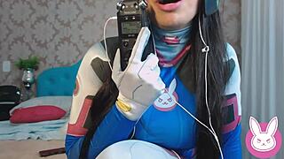 Asmr Roleplay Cosplay Dva Overwatch Gamer Safada