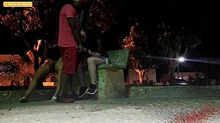 Fat Guy Can't Pay Motel, Wants Sex with Two Girls in Public Square After Party in Interior City