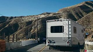 Hell Yeah, Hot Brunette Fucks Pillow in Skinny Shorts!