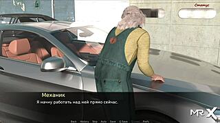 In Pine Falls, the mechanic fixes the car for the babe