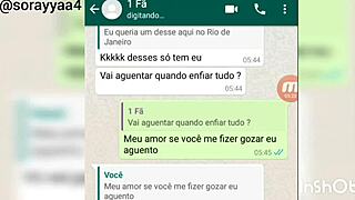 Discreet guy cums on video call with busty Sorayyaa