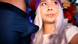 Blonde Sings with Boyfriend's Microphone