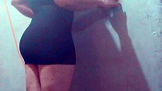 Super sexy Latina shemale shows off her hot body