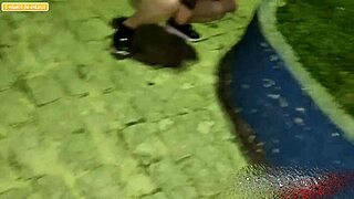 Fat Guy Can't Pay Motel, Wants Sex with Two Girls in Public Square After Party in Interior City