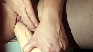 Timelapse showing how a beautiful pussy swells and flows with toys and leggings