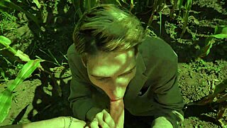 Help a friend in the cornfield with gay couple action?