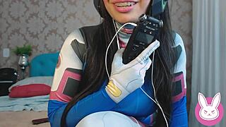 Asmr Roleplay Cosplay Dva Overwatch Gamer Safada