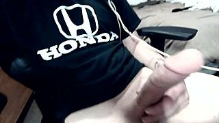 i achieve a big cumshot through intense masturbation and orgasm