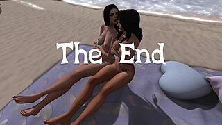 Beach blanket bliss with girlfriend