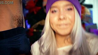 Blonde Sings with Boyfriend's Microphone