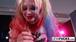 Suicide Club Leya Takes Giant Cock For Jizz In Ass