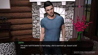 John explores lizzie's pussy and anal in dusklight manor scene