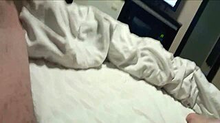 I fuck my stepmother-in-law in the hotel room. She bends over for hard pounding.