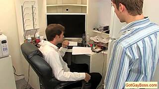 Kelan Carr's Hardcore Gay Office Blowjob Fun