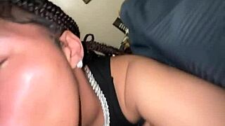 BBW With Big Tits Keeps Sucking Big Black Cock After Cumshot