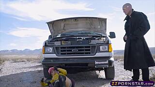 Busty blonde drilled anal in fantasy cosplay outfit!