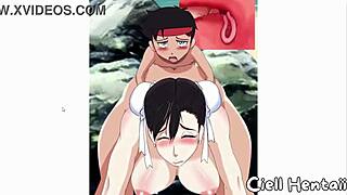 Chun-li in anime hentai style