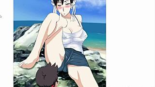 Chun-li in anime hentai style