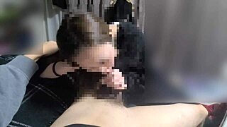 Asian Japanese Couple Enjoys Intimate Moments Together