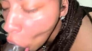 BBW With Big Tits Keeps Sucking Big Black Cock After Cumshot