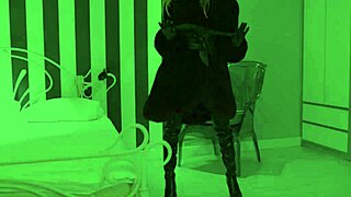 Mistress Otta Goes Wild In Fur Coat!