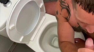 Toilet Gay Blowjob Compilation!