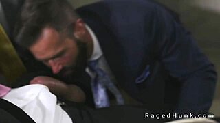 the big cock boss anal fucks the suited realtors in the office