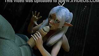 Frieren's elf, a parody of the popular anime, with explicit content