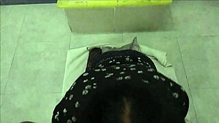 Giving oral to my boyfriend in intriguing way