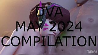 Uncut cosplay compilation with DVA and Overwatch themes