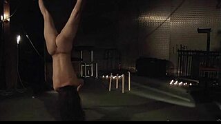 Kinky teen gets punished and fucked in leather bondage