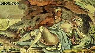 Vintage erotic drawings from retro comic collection