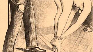 Vintage Erotic Cartoon Illustration From Anime Hentai