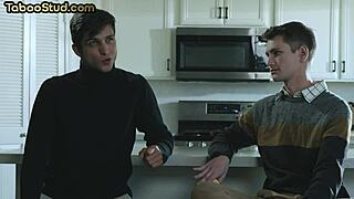 I, hairy stud, get barebacked in foot fetish threesome with twinks.