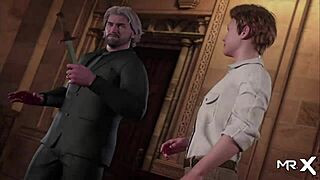 treasureofnadia sexy girl jerks cock in anime hentai e3 85