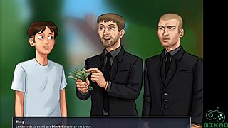 Jenny uses giant dildo in summertime saga episode 19 cam show.