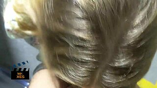 I almost got caught three times during public shopping deepthroat with canadian blonde