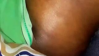 look at this creampy pussy on the bed with neighbors watching