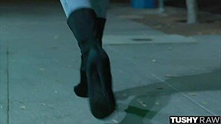 tushyraw hot blonde hyley shows off her petite 18+ ass in gaping scenes