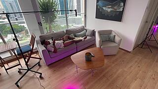 Shocking! Stepdaughter Takes Anal from Stepdad Behind Scenes!