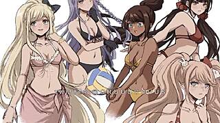 enoshima junko in danganronpa hentai scenes