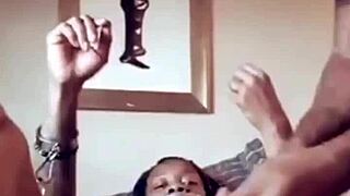 my horny spouse's deep pussy n blowjob with horny black swingers