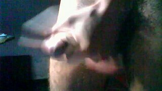 Hairy dick jerks intensely.