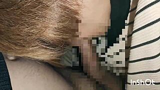 Japanese amateur couple performs outdoor blowjob and handjob in personal video.