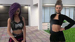 Football star 0.1 scores with petite redhead in cartoon action