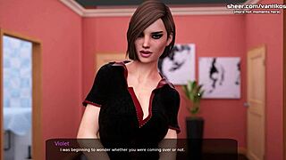 Violet Gives Tit Job To Big Cock In Milfy City Hentai