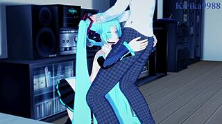 Hatsune Miku and Kagamine Rin Engage in Intense Sex Scenes in Vocaloid Hentai